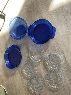 Beautiful Collection Of Vintage Blue Cobalt Dishware