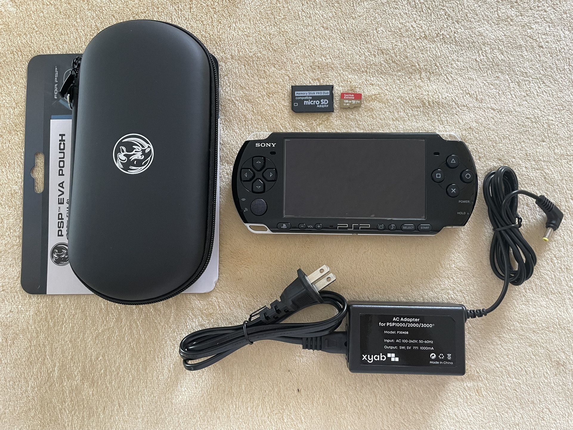 Sony PlayStation Portable Psp 3001 Black w/ 7000+ Games Saved