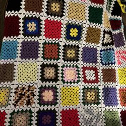 Grandma Crochet Backed Blanket