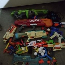 Nerf Guns And Toy Gun Lot