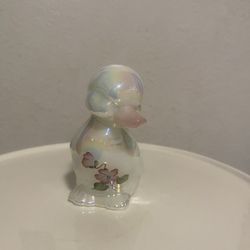 Iridescent Fenton Glass Duck