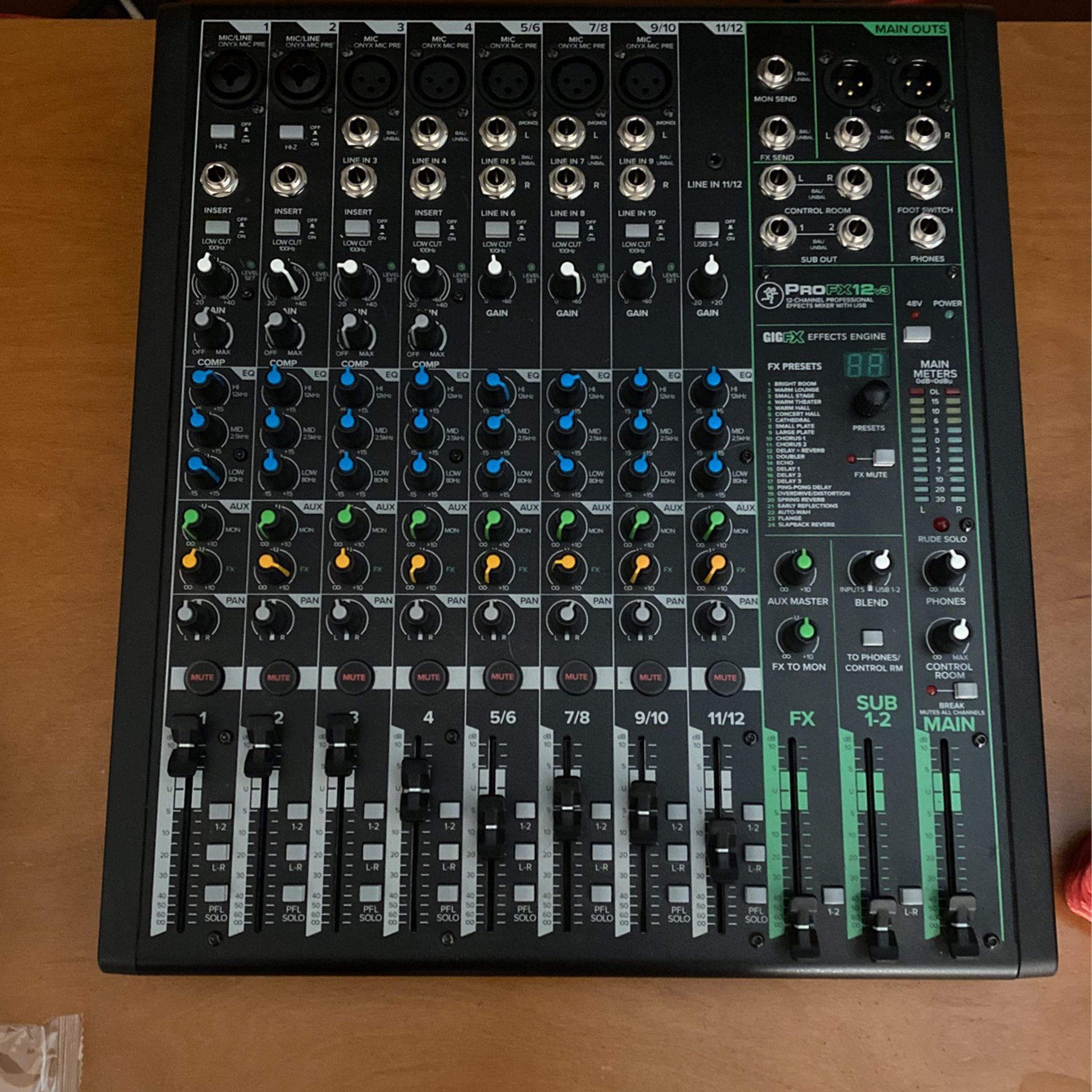 Mixer Mackie ProFX12 Channel 