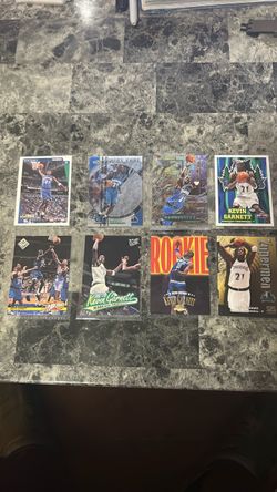 NBA cards - Kevin Garnett 8 card lot