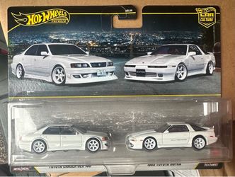 Hot Wheels Premium Toyota Chaser JZX 100 & 1989 Supra A70 2-pack