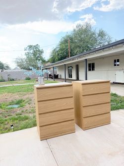 2 modern dressers set