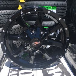 17” GLOSS BLACK MOTO METAL WHEELS FOR TACOMA SIERRA SILVERADO 4RUNNER & MORE $849 INSTALLED, GET A DISCOUNTED PACKAGE DEAL WHEN YOU ALSO BUY TIRES