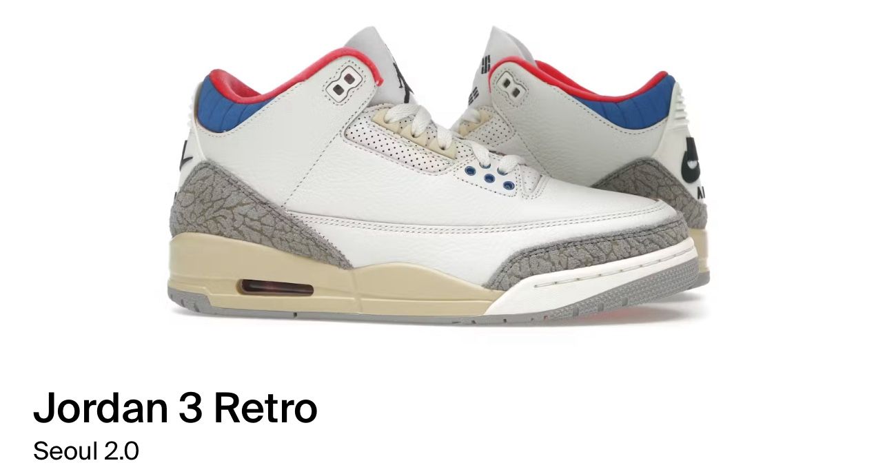 Jordan 3 Retro Seoul 2.0 