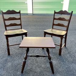 Vintage Chairs And Table 