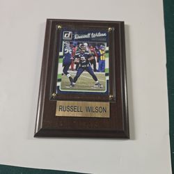 Russell Wilson sports plaque