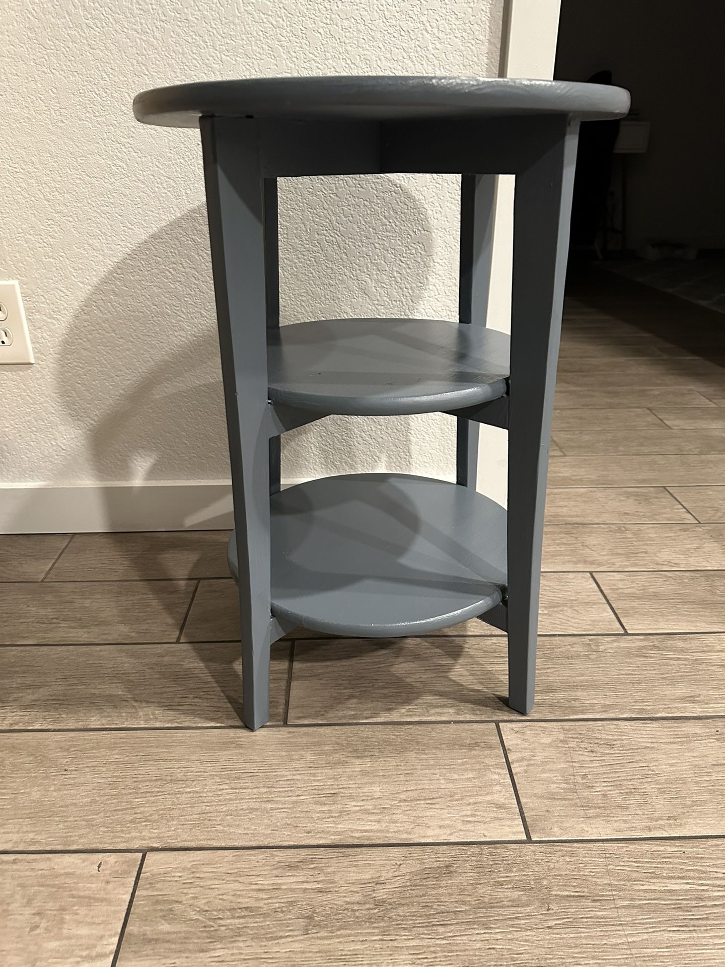 Blue End Table 