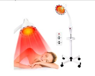 275W Infrared Red Light Therapy Heat Lamp with Removable Rolling Casters