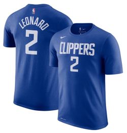 Nike LA Clippers Kawhi Leonard #2 Dri-FIT T-Shirt Men’s Size Small (S) Blue
