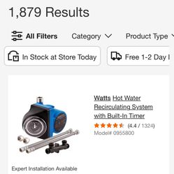 Watts  Hot Water Recirculating System