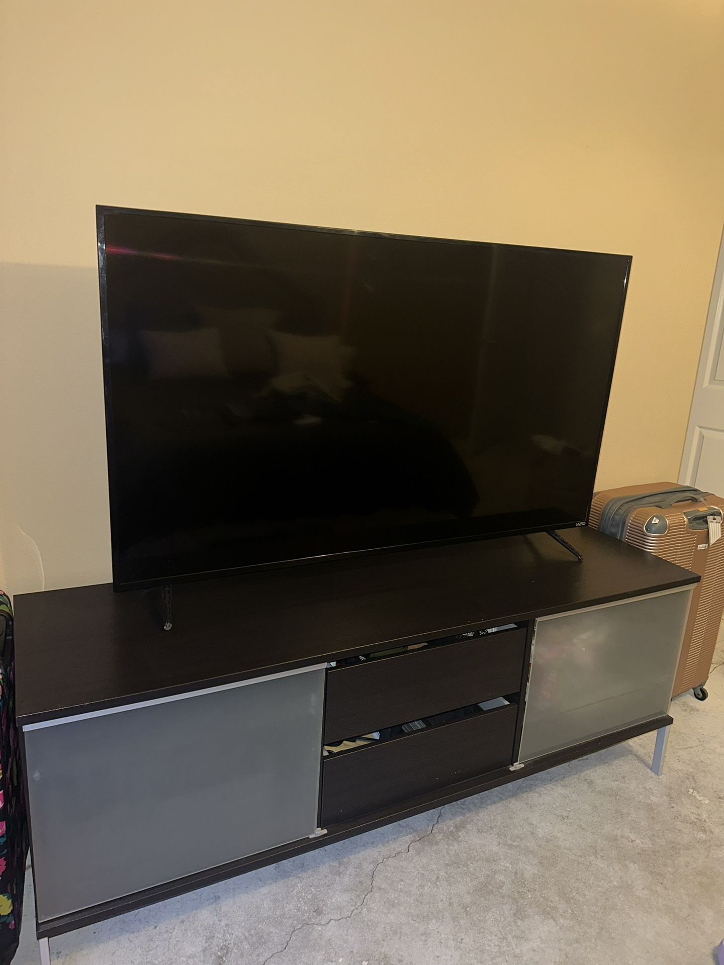 Black TV Console (tv Not Included)