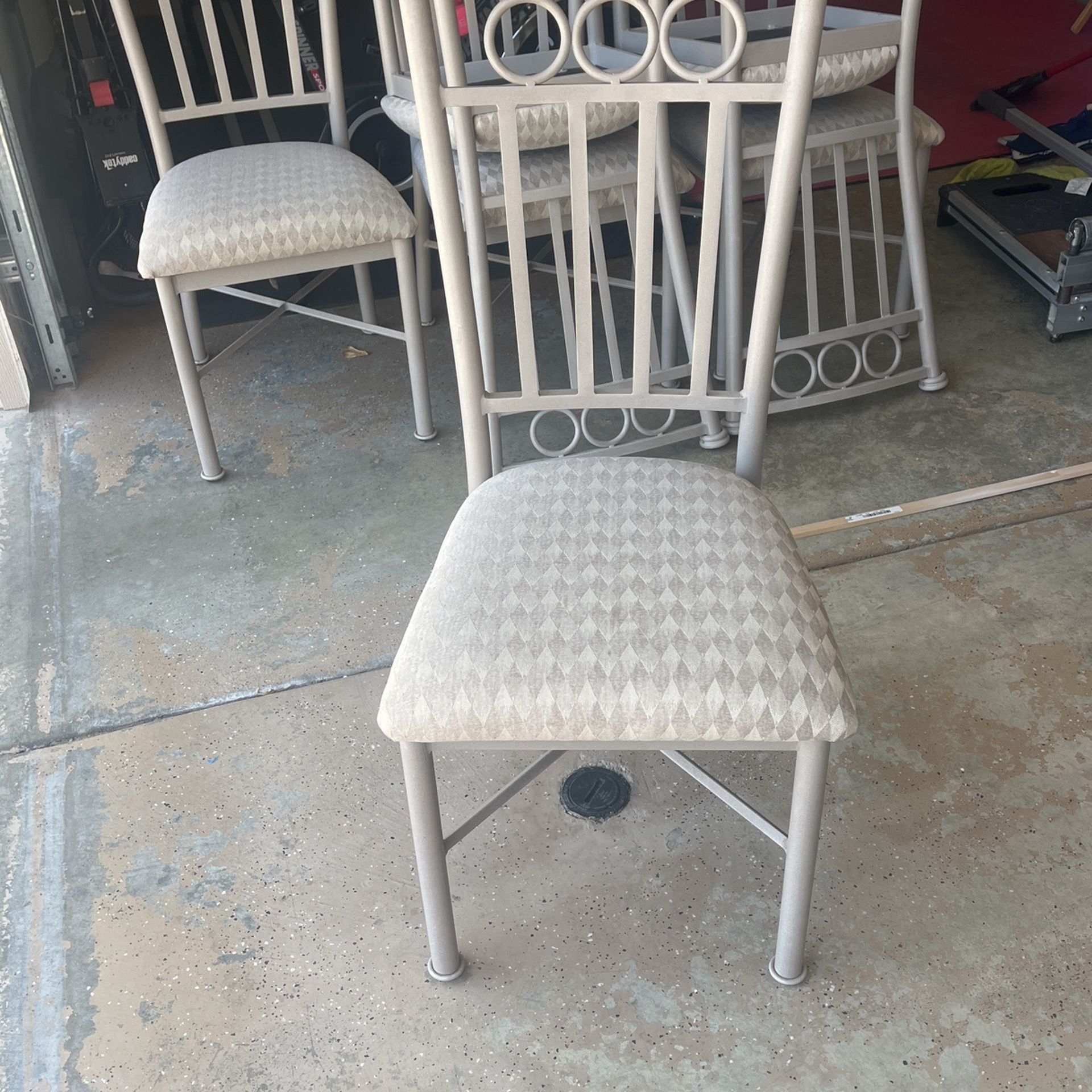 Dining Chairs X6 Metal/padded Seat