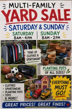 Community YARD SALE/ YARDA Sat/Sun JUNE 27/28