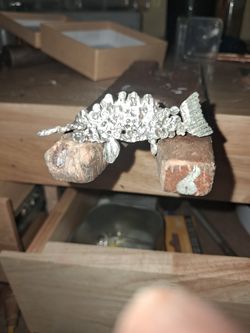 Cvd Diamond Silver Fish Jewlery