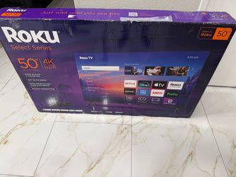 Roku 50” Smart Tv 4K HDR