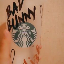 Bad Bunny Starbucks Cup