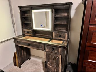 Wooden Vanity with light. Price Negotiable