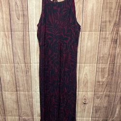 Ann Taylor LOFT Small purple black summer dress