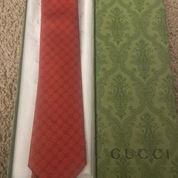 Gucci Red Silk Men’s Tie 