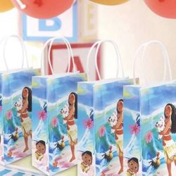 Moana Birthday Party Candy Favor Bags