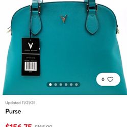 Vanessa Williams Teal Blue Purse
