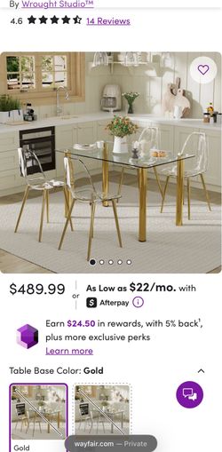 Wayfair Gold Table