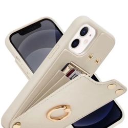 Brand New Lameeku Wallet Case Com-patible with iPhone 12 Pro Beige