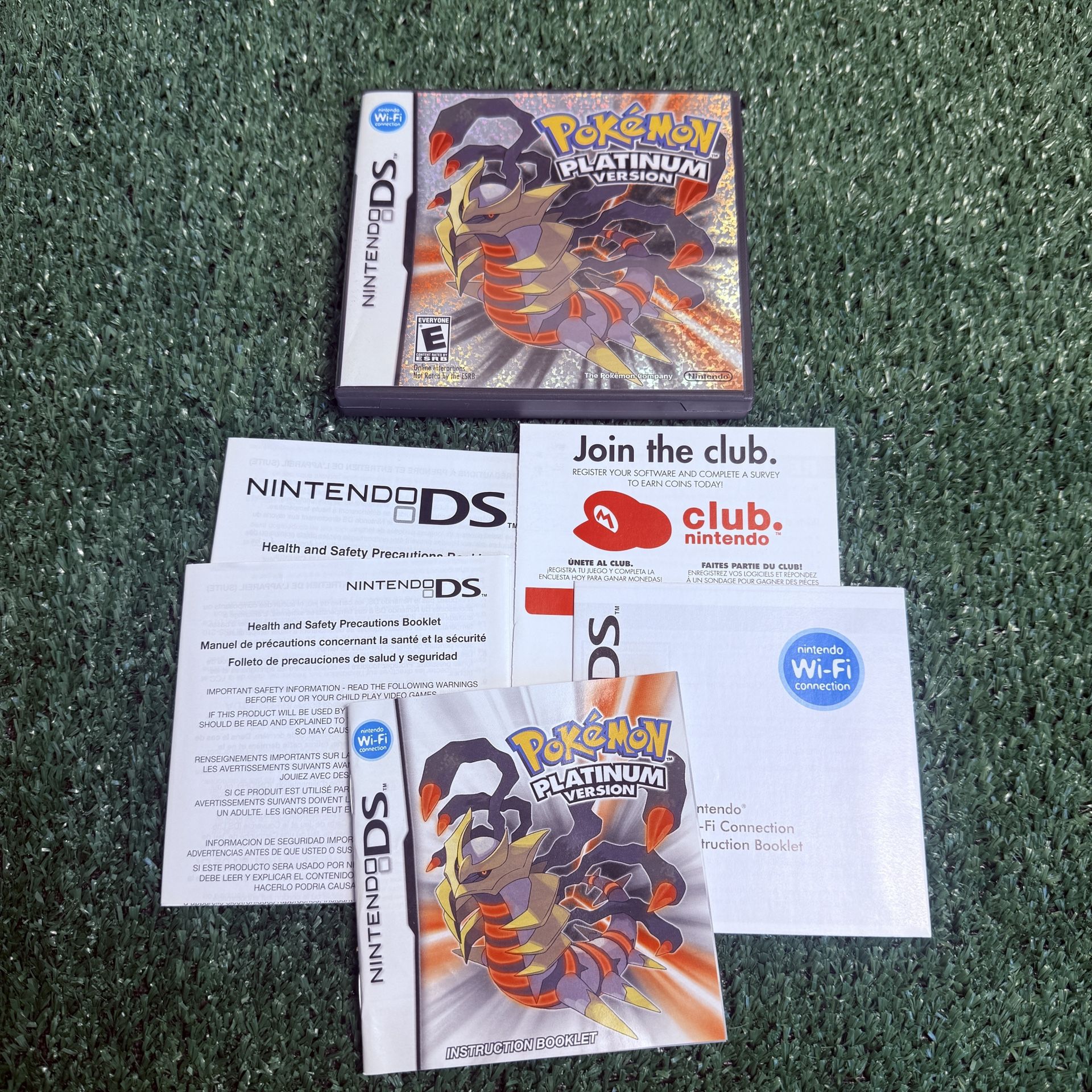 Nintendo DS Pokemon Platinum Version Case Only No Game  Manual Inserts 