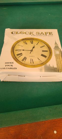 Wall storage Safe clock