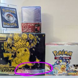 Surging Sparks Booster Box & ETB Pokemon Center ⚡