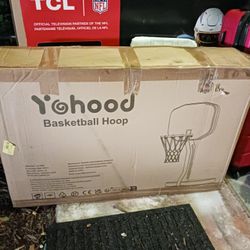 YOHOOD BRAND NEW IN BOX NEVER OPENED 6YR + BASKETBALL HOOP SET PAID 239 SELL 49 FIRM FINAL PRICE