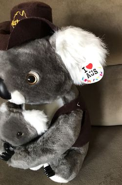 Koala mama bear with baby koala stuffed toy. Thumbnail