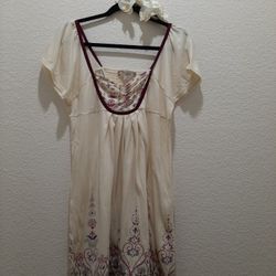 Cream Boho Dress