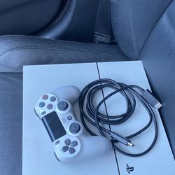 PS4 with controller