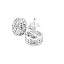 Sterling Silver VVS Moissanite 1.73 CTW Fancy Earrings 