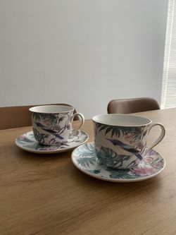 Grace Teaware Porcelain Cup And Dish Set