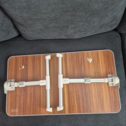 LAP TABLE  TRAY  ADJUSTABLE  legs,  24 inches long, 12.5 inches tall, 13 inches w.