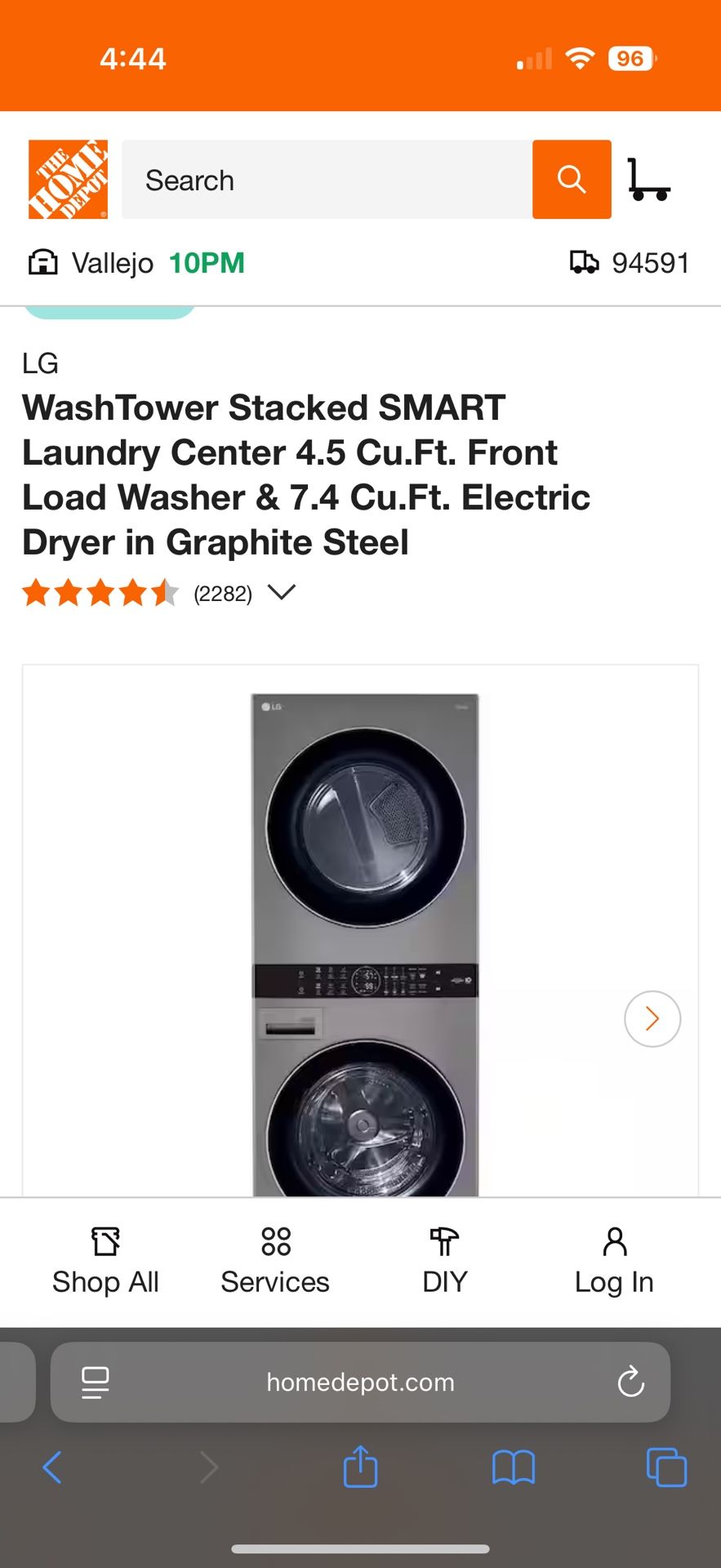 Stackable washer and dryer