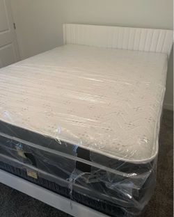Queen 13” Pillowtop Mattress + Box Spring only