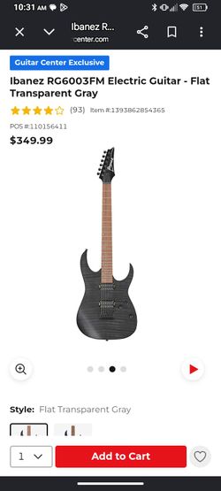 Ibanez RG6003FM Electric Guitar