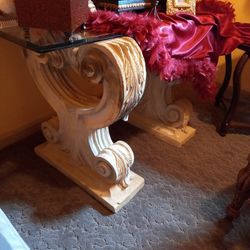 Table Twin Acanthus Base