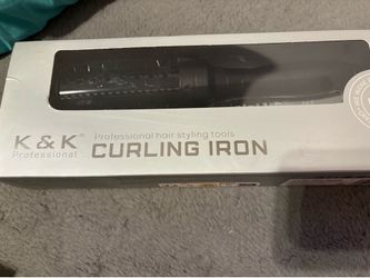 K&K Professional Thermal Brush Curling Iron (Model No. QY-2029, 38mm)