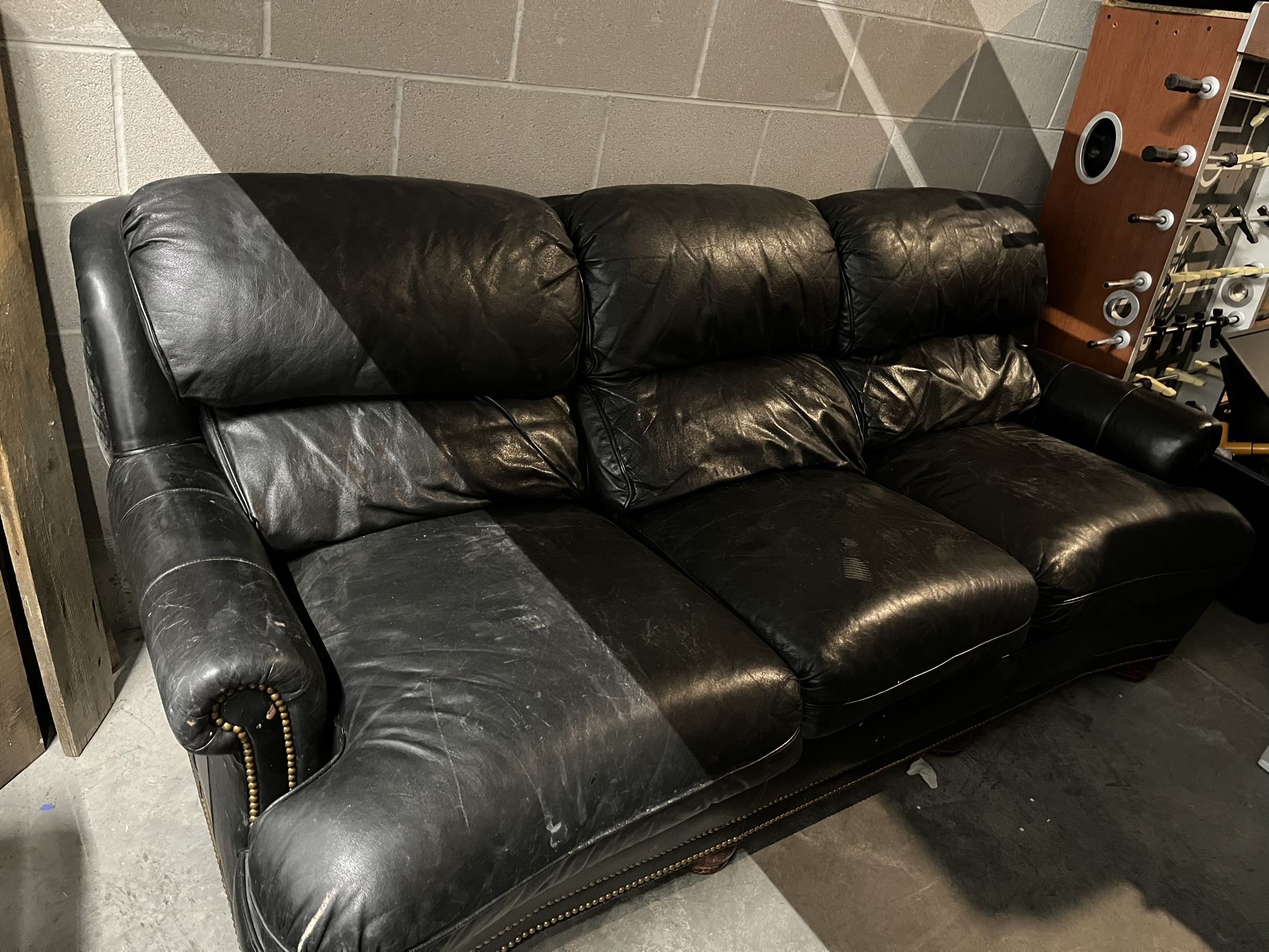 Black Leather Couch