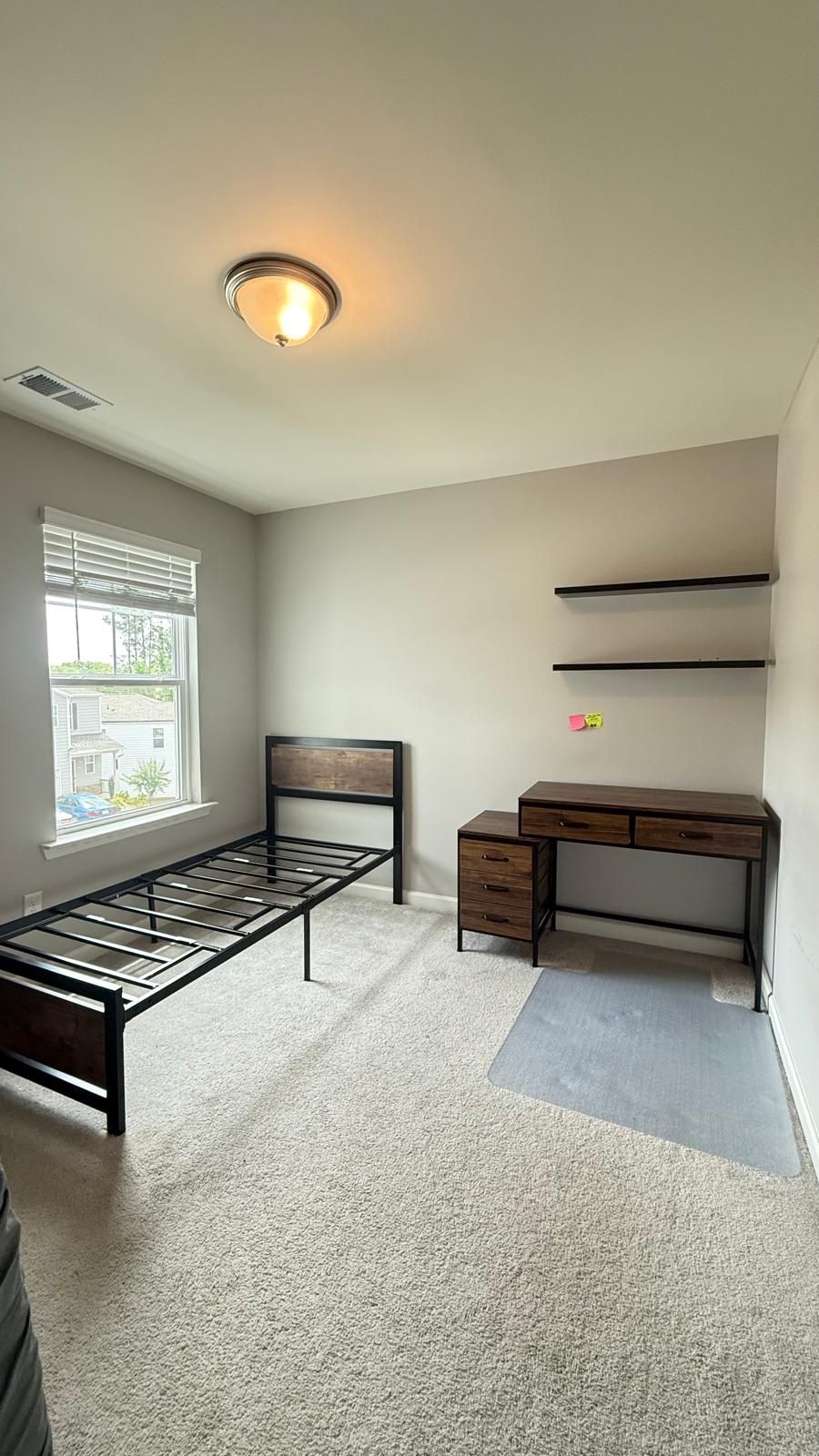 Metal Bed Frame With Desk