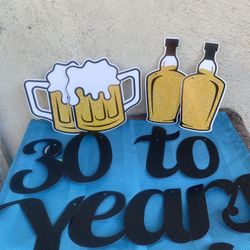 Cheers To 30th Birthday Party Decorations 