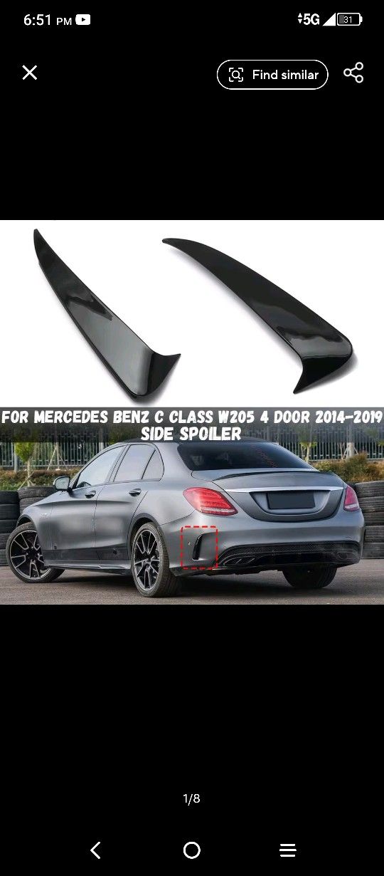 Side Spoiler For W205