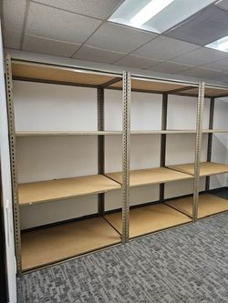 Industrial Racks 48 in W x 30 in D Used Heavy Duty Storage Shelving 4 Tier Delivery Available
